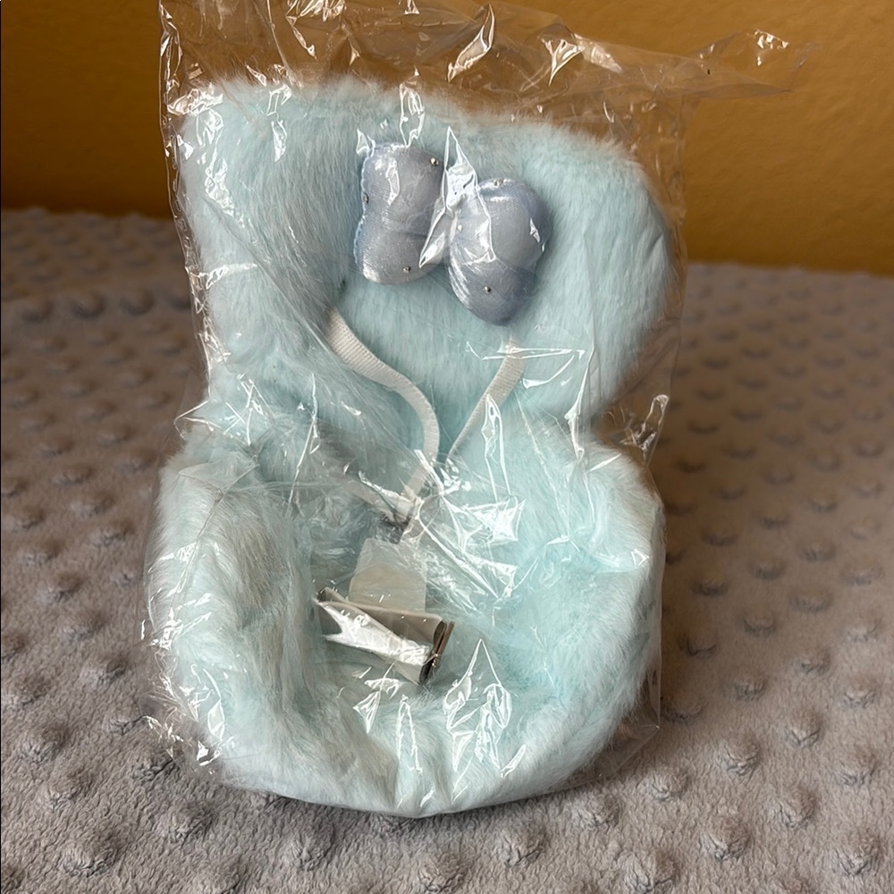 Light Blue Labubu car seat